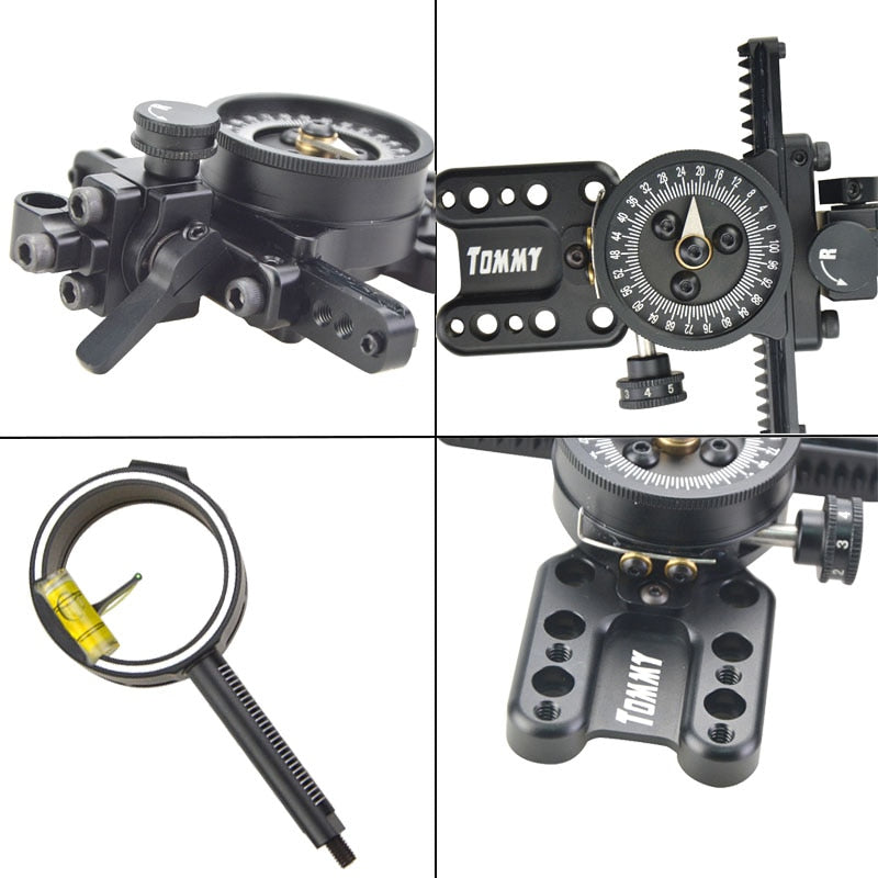 Single Pin Compound Bow Sight with 0.019 Fiber by HitMyNeed