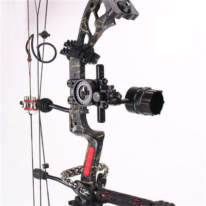 Single Pin Compound Bow Sight with 0.019 Fiber by HitMyNeed
