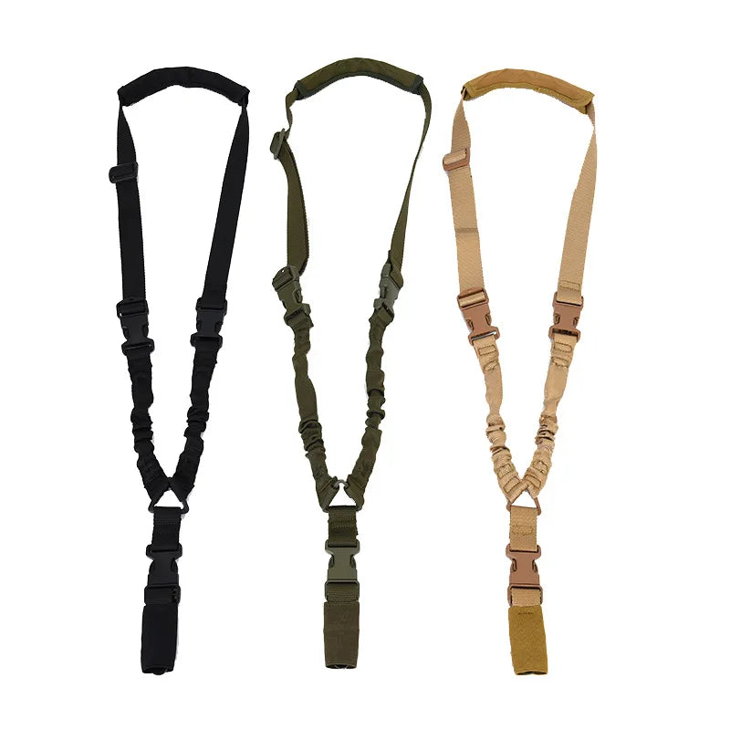 Single Point Tactical Rifle Sling with Metal Buckle by HitMyNeed