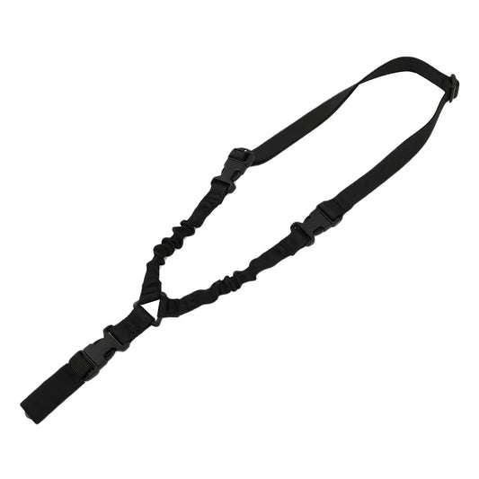 Single Point Tactical Rifle Sling with Metal Buckle black by HitMyNeed