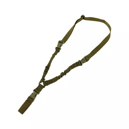 Single Point Tactical Rifle Sling with Metal Buckle green by HitMyNeed