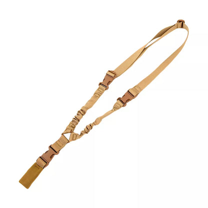 Single Point Tactical Rifle Sling with Metal Buckle khaki by HitMyNeed