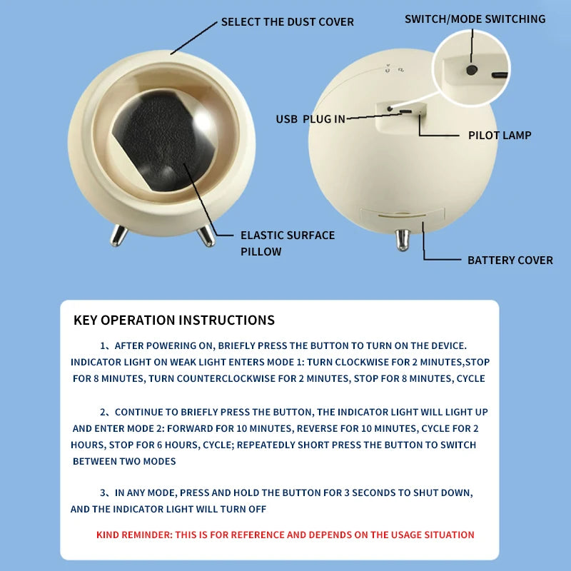 Single Watch Winder Automatic Storage Box by HitMyNeed