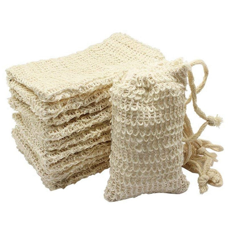 Sisal Soap Saver Bags Bulk Pack (50 Pieces) by HitMyNeed