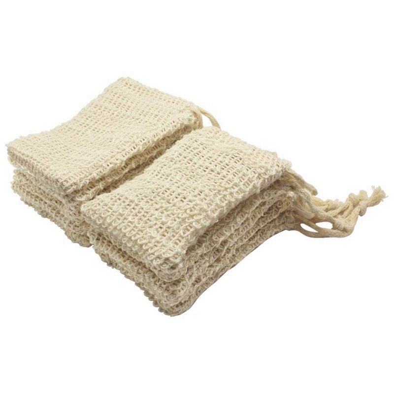 Sisal Soap Saver Bags Bulk Pack (50 Pieces) by HitMyNeed