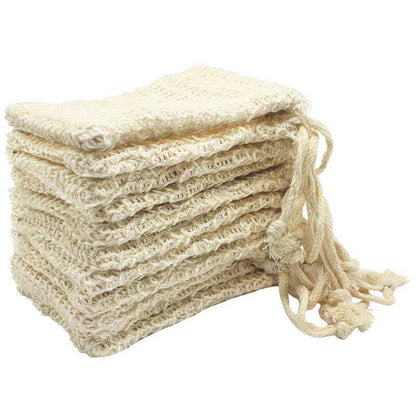Sisal Soap Saver Bags Bulk Pack (50 Pieces) by HitMyNeed