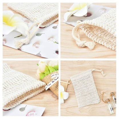 Sisal Soap Saver Bags Bulk Pack (50 Pieces) by HitMyNeed