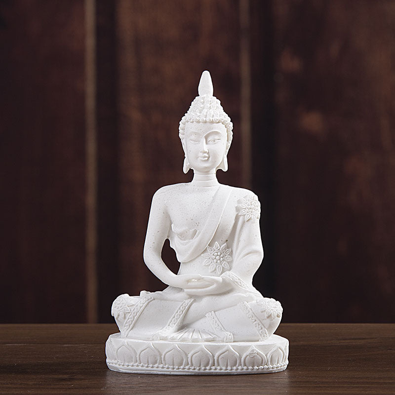 Sitting Buddha Sandstone Statue for Aquariums by HitMyNeed
