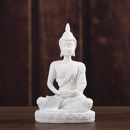 Sitting Buddha Sandstone Statue for Aquariums by HitMyNeed