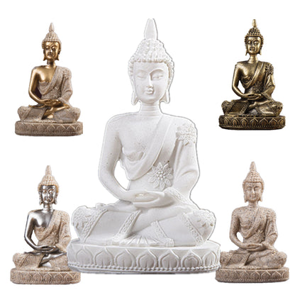 Sitting Buddha Sandstone Statue for Aquariums by HitMyNeed