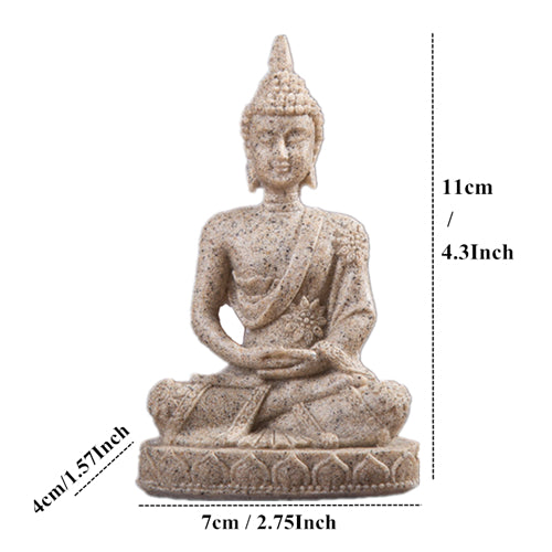 Sitting Buddha Sandstone Statue for Aquariums sand-buddha-134 by HitMyNeed