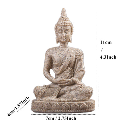 Sitting Buddha Sandstone Statue for Aquariums sand-buddha-134 by HitMyNeed