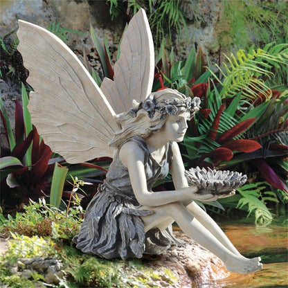 Sitting Garden Fairy Statue Ornament by HitMyNeed