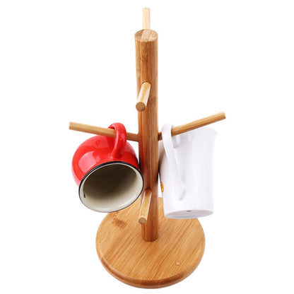Six Branch Wooden Mug Tree Stand by HitMyNeed