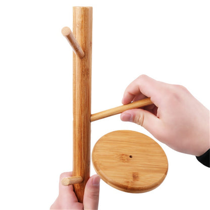 Six Branch Wooden Mug Tree Stand by HitMyNeed