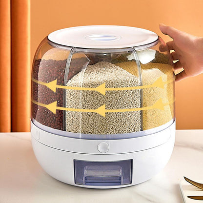 Six Grids Rotating Rice and Grain Dispenser by HitMyNeed