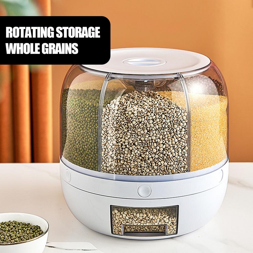 Six Grids Rotating Rice and Grain Dispenser by HitMyNeed