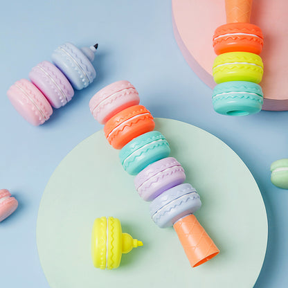 Six-in-One Stackable Macaron Highlighter Set by HitMyNeed