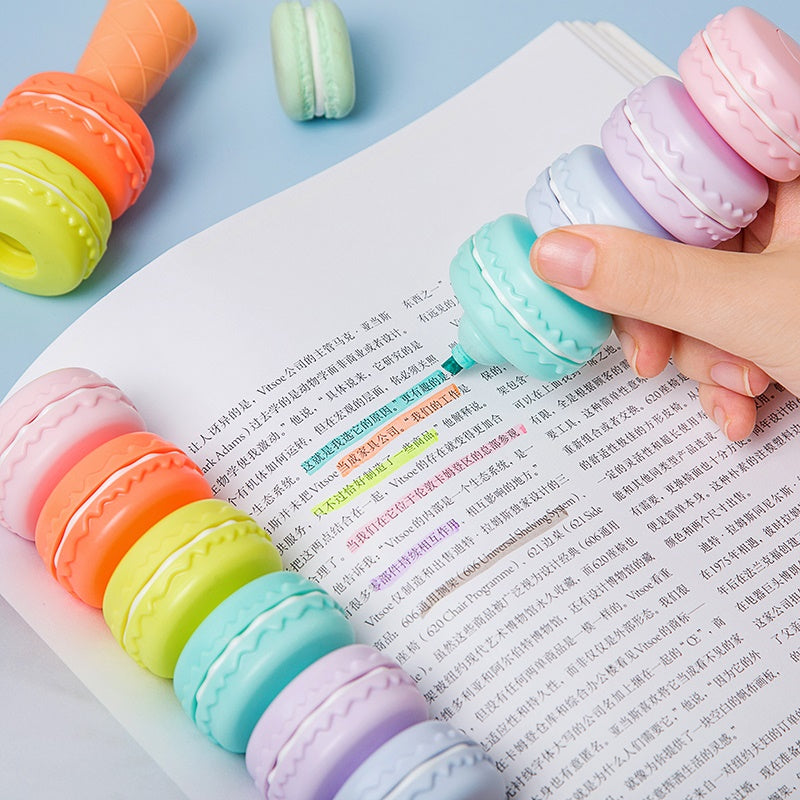 Six-in-One Stackable Macaron Highlighter Set by HitMyNeed