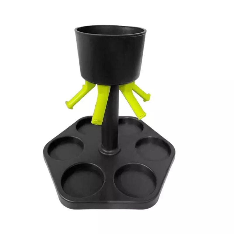 Six Shot Liquor Dispenser with 6 Acrylic Glasses by HitMyNeed