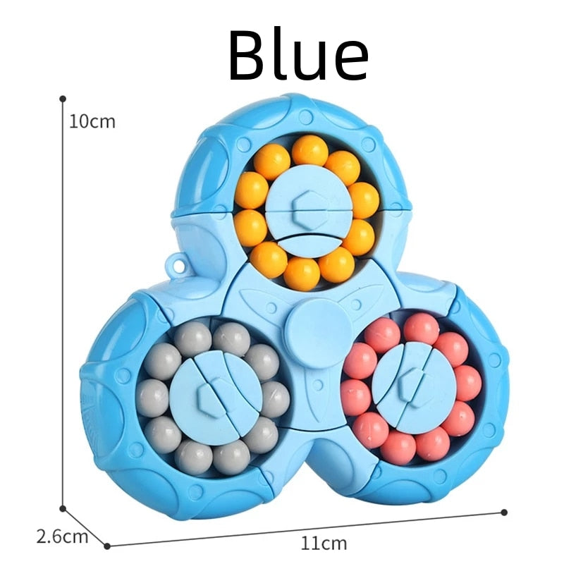 Six-Side Rotating Triangle Fidget Spinner Cube Toy by HitMyNeed