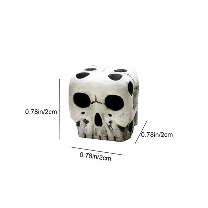 Six-Sided Resin Skull Dice Set (5 Pieces) by HitMyNeed