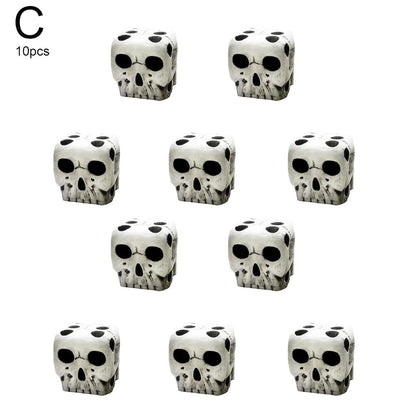 Six-Sided Resin Skull Dice Set (5 Pieces) by HitMyNeed