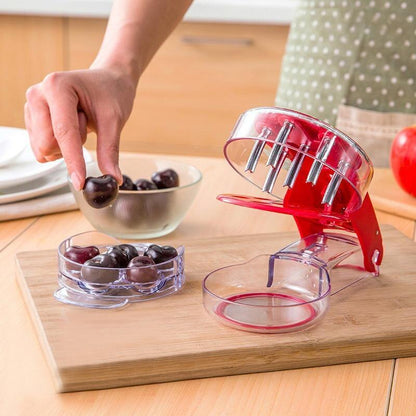 Six Slot Cherry Pitter Seed Remover Tool by HitMyNeed