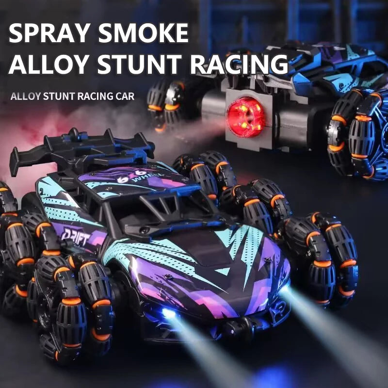 Six Wheel RC Stunt Drift Car with Spray Effect by HitMyNeed