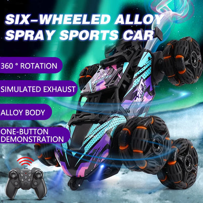 Six Wheel RC Stunt Drift Car with Spray Effect by HitMyNeed