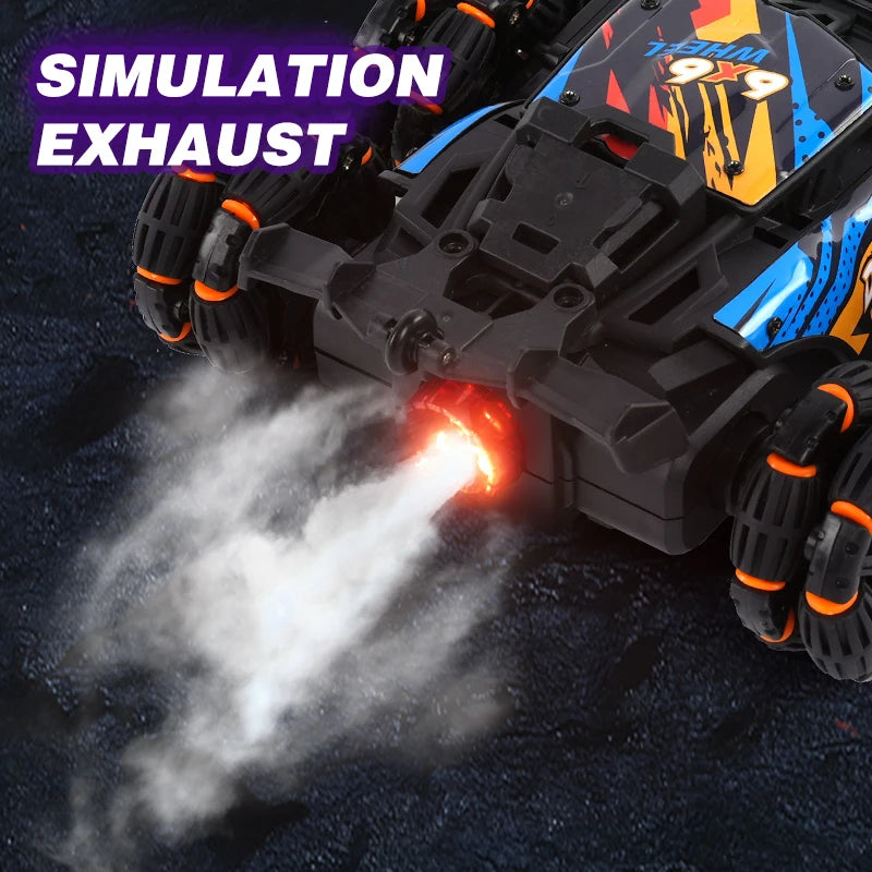Six Wheel RC Stunt Drift Car with Spray Effect by HitMyNeed