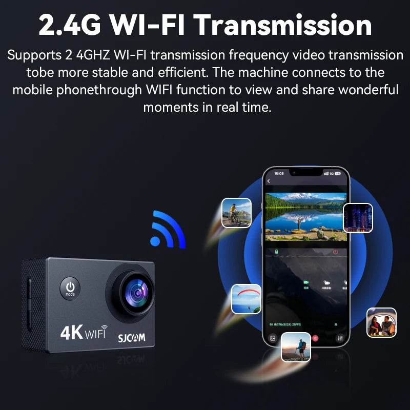 SJCAM SJ4000 Air 4K Waterproof WiFi Action Camera by HitMyNeed