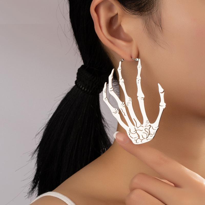 Skeleton Hand Drop Earrings for Halloween & Cosplay by HitMyNeed