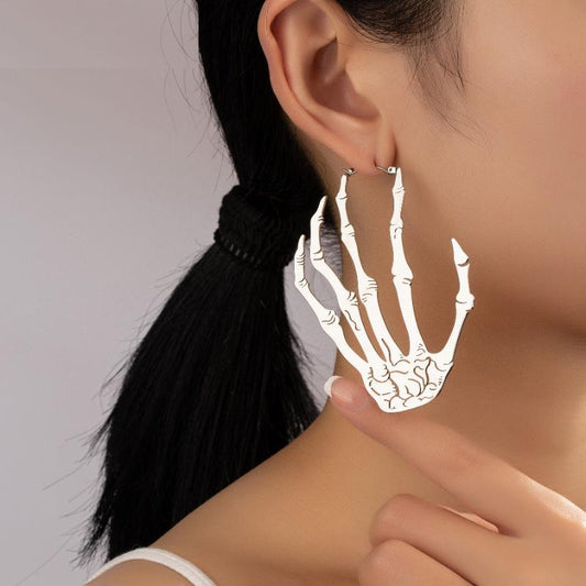 Skeleton Hand Drop Earrings for Halloween & Cosplay by HitMyNeed
