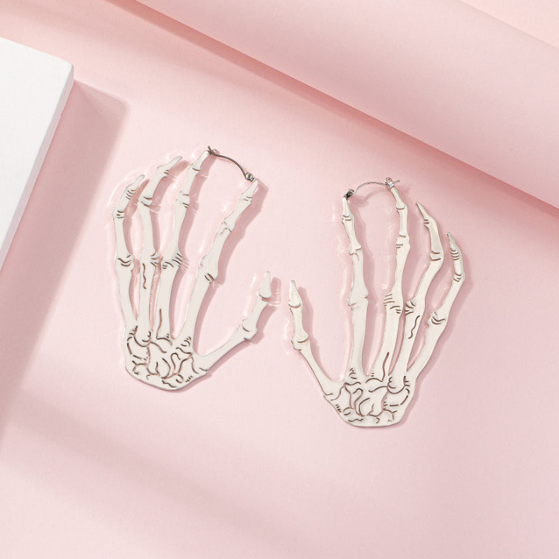Skeleton Hand Drop Earrings for Halloween & Cosplay by HitMyNeed