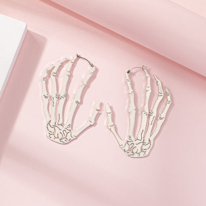 Skeleton Hand Drop Earrings for Halloween & Cosplay by HitMyNeed
