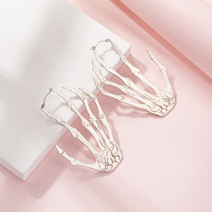 Skeleton Hand Drop Earrings for Halloween & Cosplay by HitMyNeed