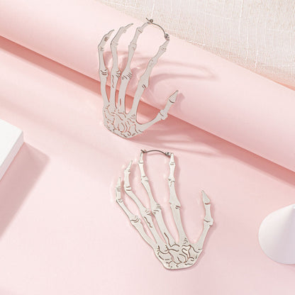 Skeleton Hand Drop Earrings for Halloween & Cosplay by HitMyNeed