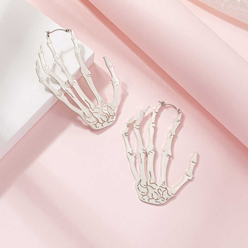 Skeleton Hand Drop Earrings for Halloween & Cosplay by HitMyNeed