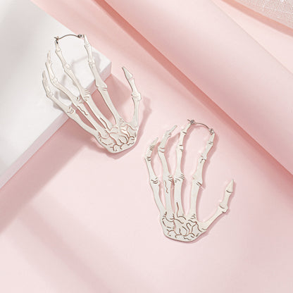 Skeleton Hand Drop Earrings for Halloween & Cosplay by HitMyNeed