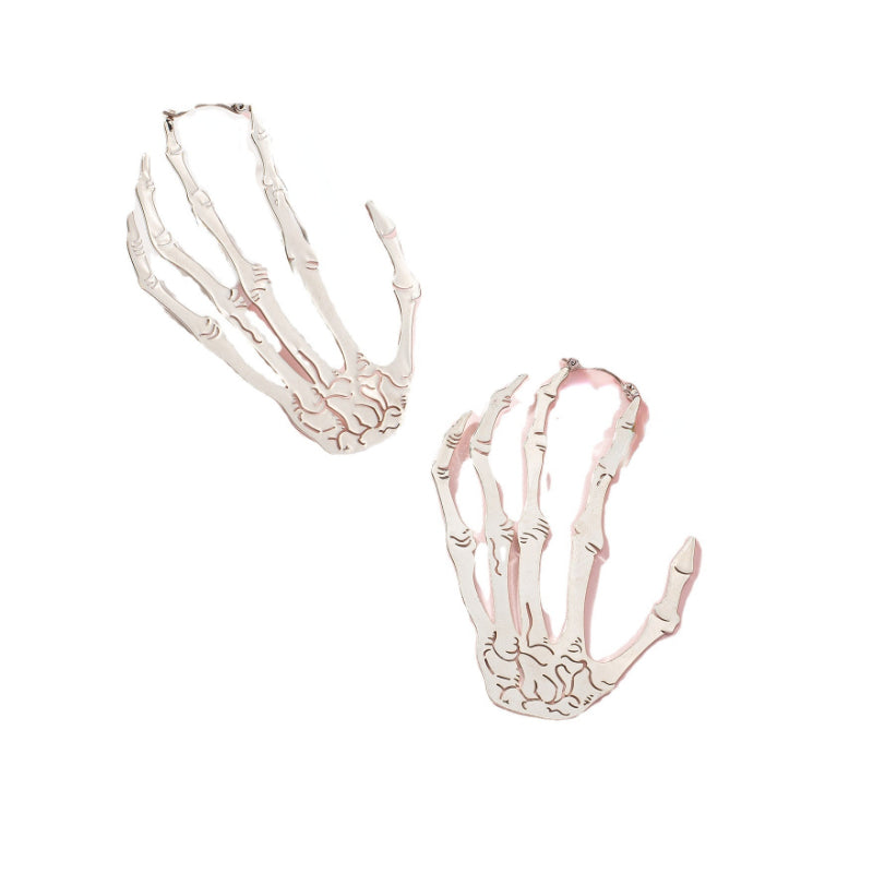 Skeleton Hand Drop Earrings for Halloween & Cosplay by HitMyNeed