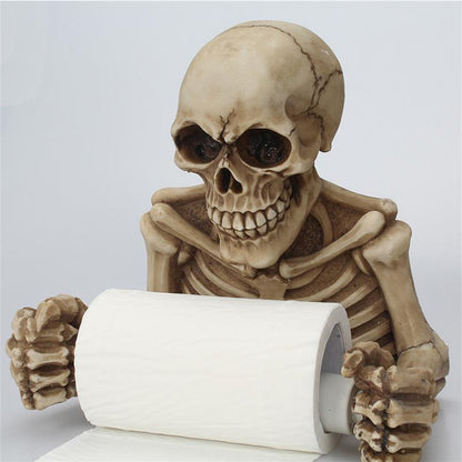 Skeleton Wall-Mount Toilet Paper Holder, Resin by HitMyNeed