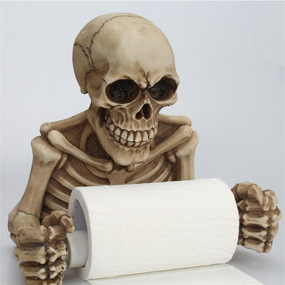 Skeleton Wall-Mount Toilet Paper Holder, Resin by HitMyNeed