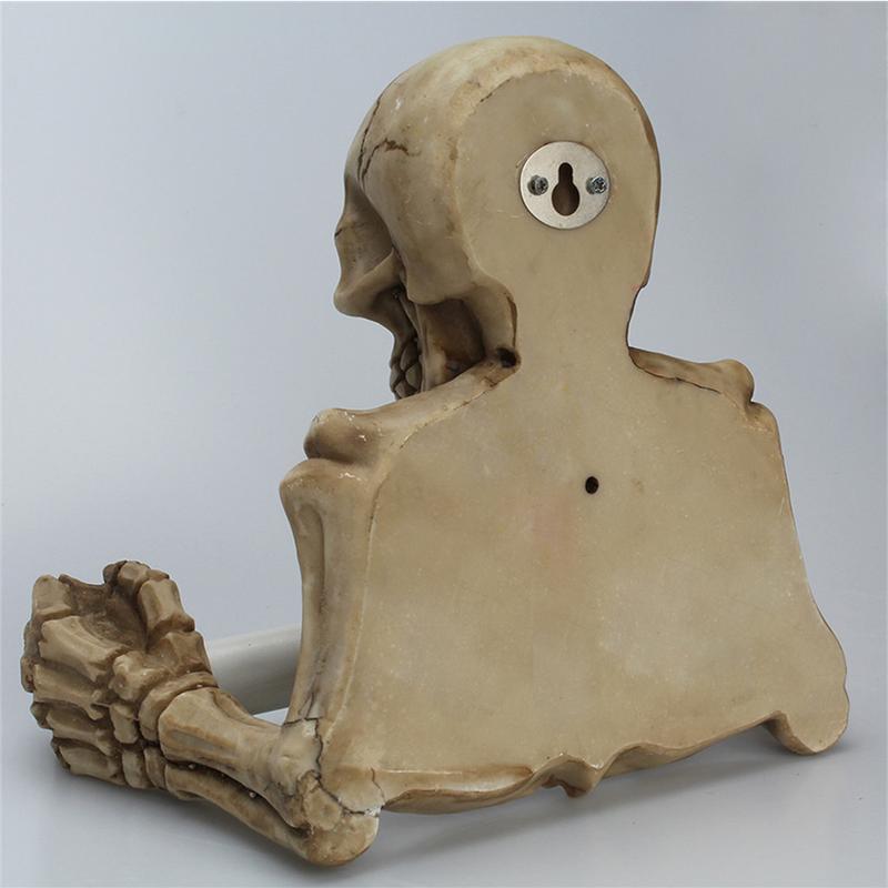 Skeleton Wall-Mount Toilet Paper Holder, Resin by HitMyNeed