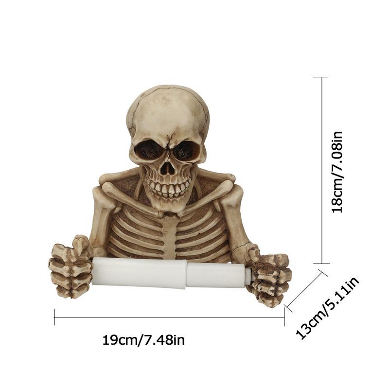 Skeleton Wall-Mount Toilet Paper Holder, Resin by HitMyNeed