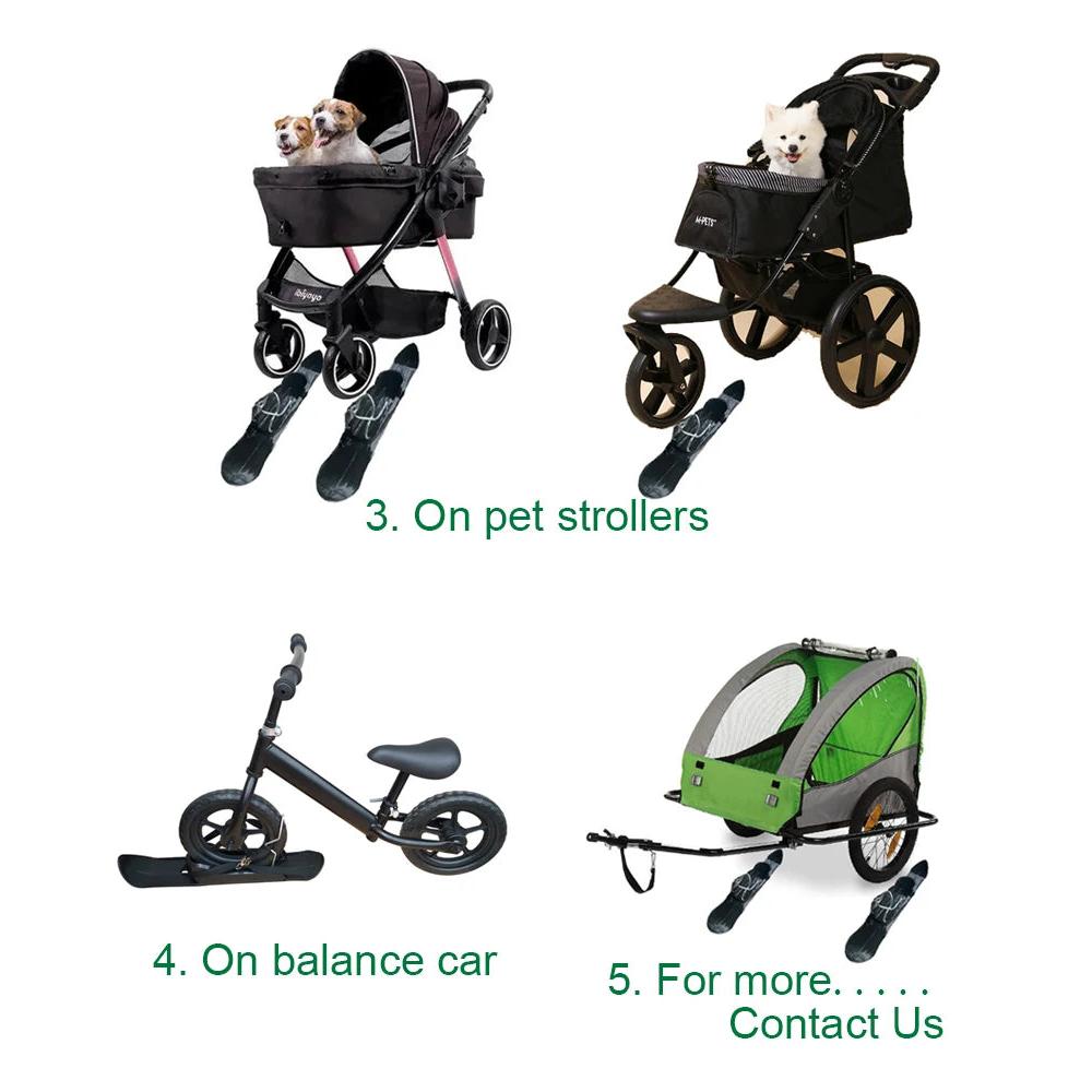 Ski Plate Wheelblades for Strollers, Bikes & Wheelchairs by HitMyNeed