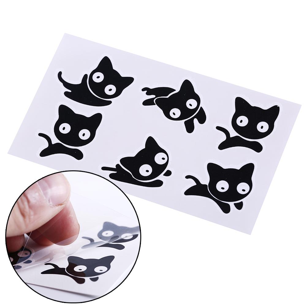 Skin-Friendly Black Cat Temporary Tattoo Sheet by HitMyNeed