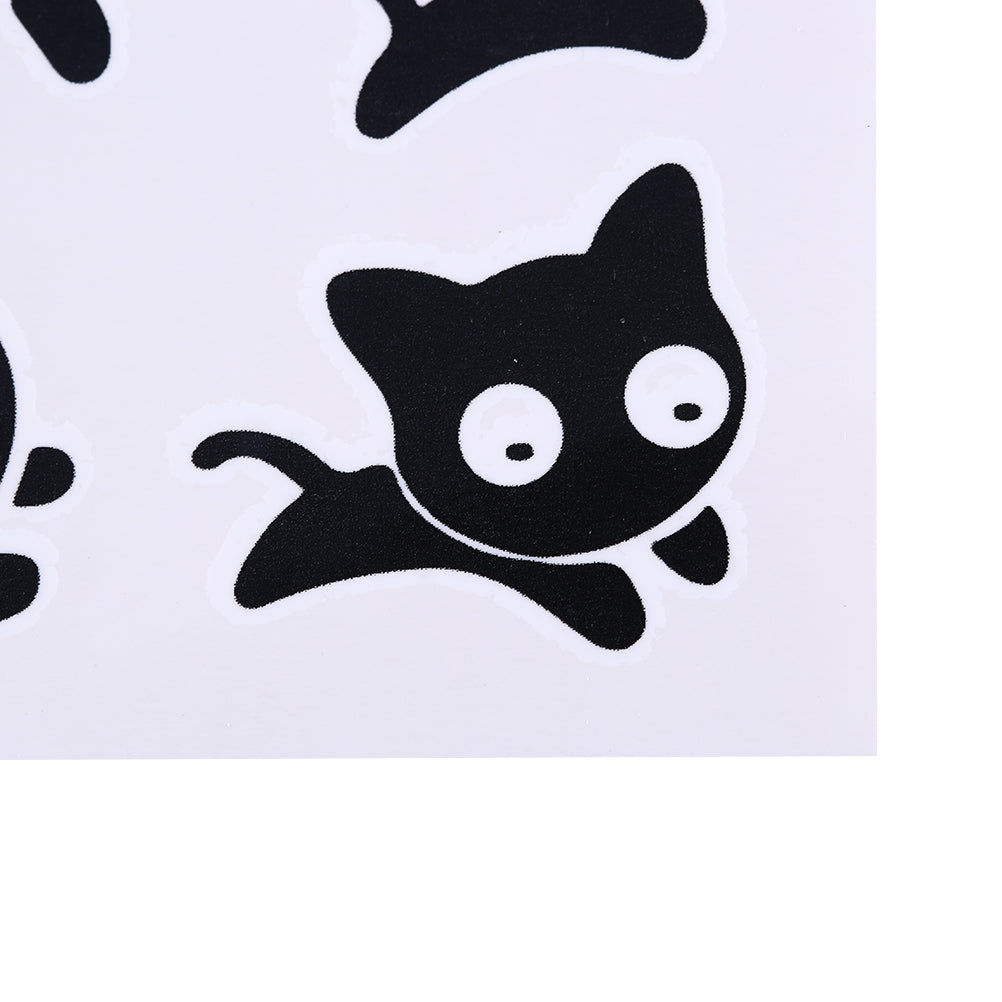Skin-Friendly Black Cat Temporary Tattoo Sheet by HitMyNeed