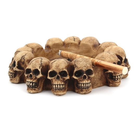 Skull Ashtray Gothic Resin Home Decoration by HitMyNeed