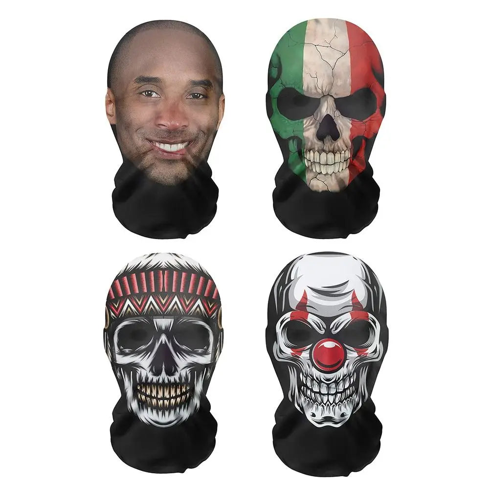 Skull Eagle Wolf Full Face Mask & 3D Bandana by HitMyNeed